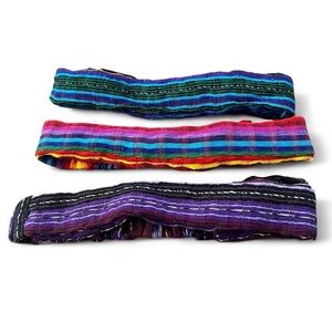 Vibrant multi-coloured boho headbands